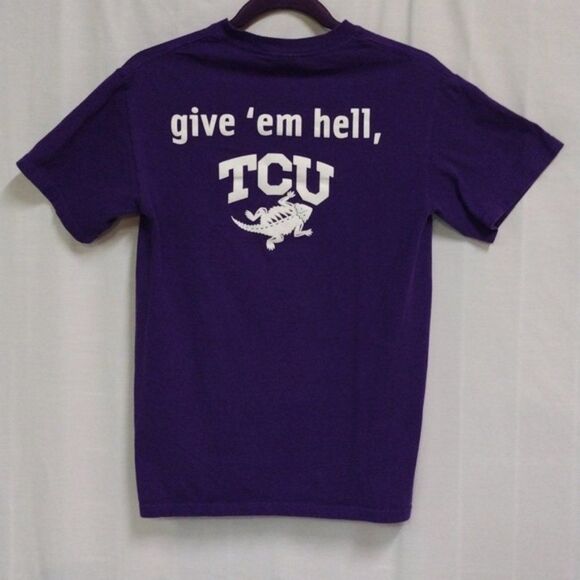 Gildan Purple Texas Christian University "riff. ram. bah. zoo." Shirt! - Picture 6 of 13